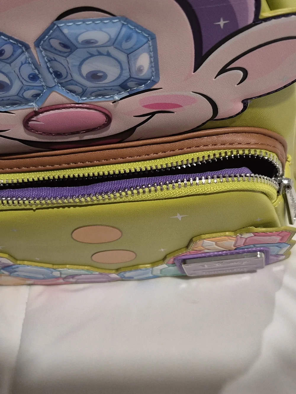 Disney x Loungefly Dopey Gem Mini Backpack - Lime Green